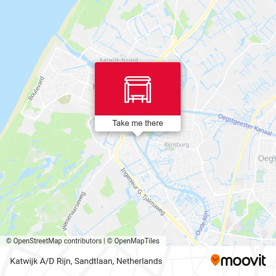 Katwijk A/D Rijn, Sandtlaan map
