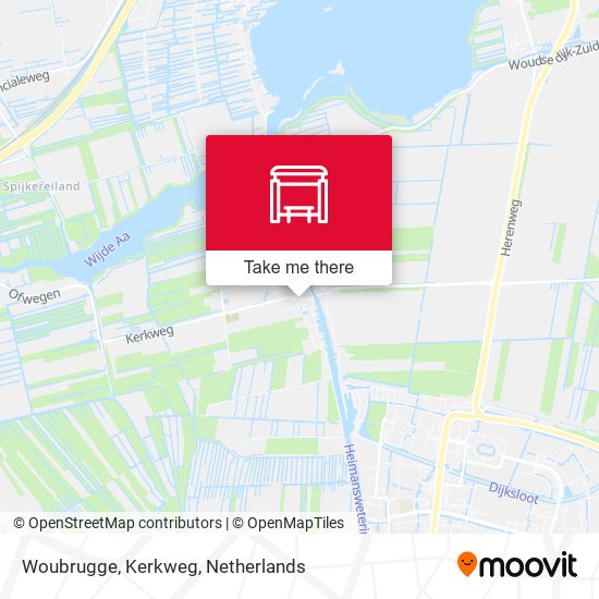 Woubrugge, Kerkweg map