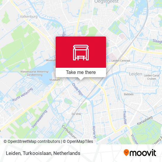 Leiden, Turkooislaan Karte