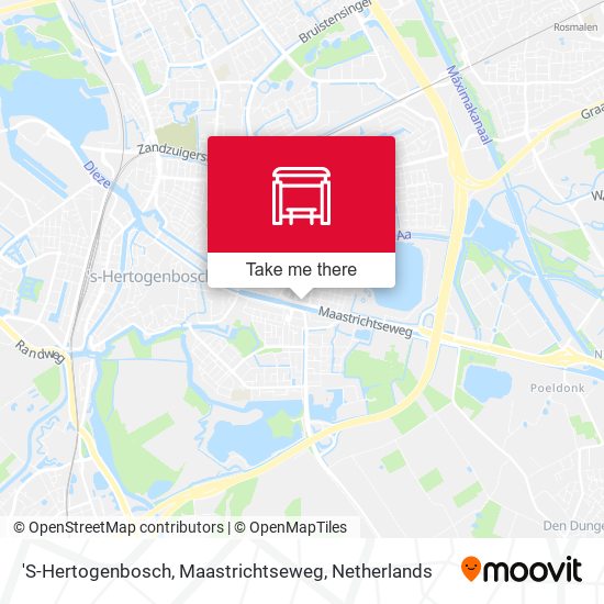 'S-Hertogenbosch, Maastrichtseweg Karte