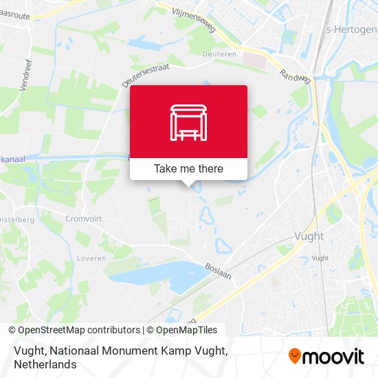 Vught, Nationaal Monument Kamp Vught map