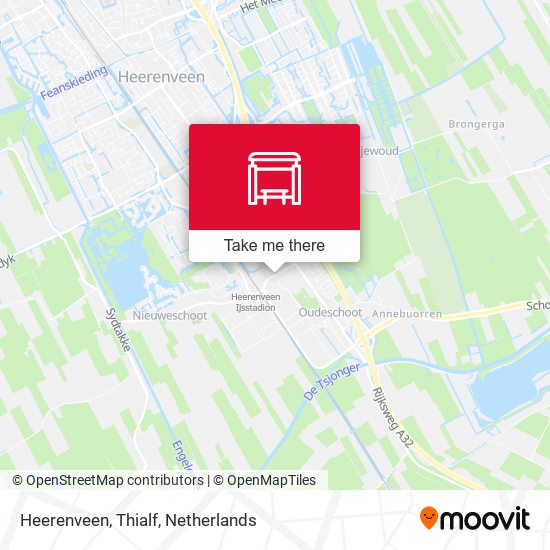 Heerenveen, Thialf map