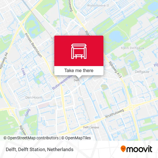 Delft, Delft Station map