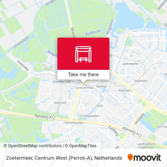 Zoetermeer, Centrum West (Perron A) map