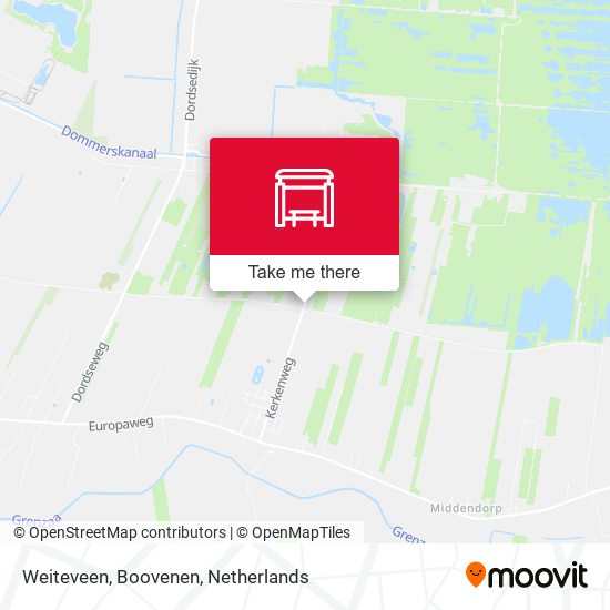 Weiteveen, Boovenen map