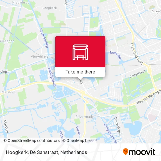 Hoogkerk, De Sanstraat map