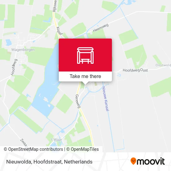 Nieuwolda, Hoofdstraat map