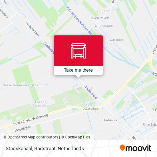 Stadskanaal, Badstraat map