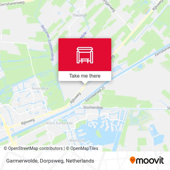 Garmerwolde, Dorpsweg map
