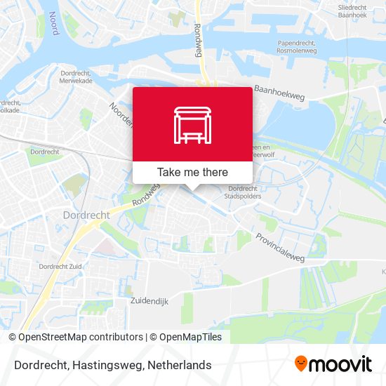 Dordrecht, Hastingsweg map
