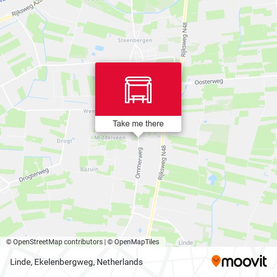 Linde, Ekelenbergweg map