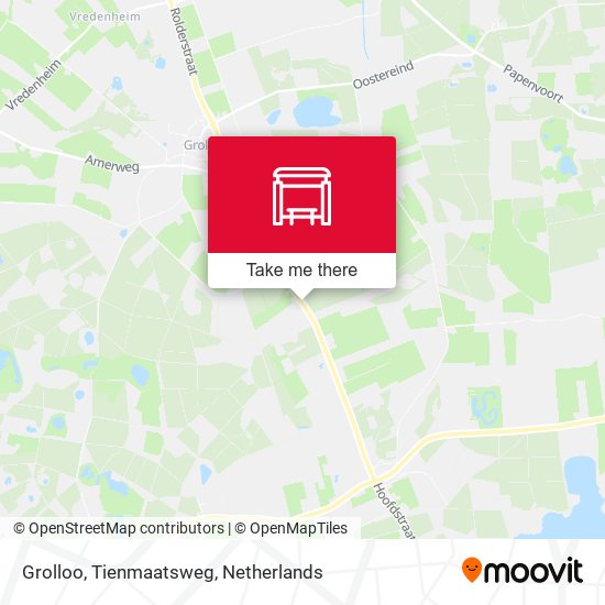 Grolloo, Tienmaatsweg map