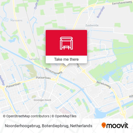 Noorderhoogebrug, Boterdiepbrug map