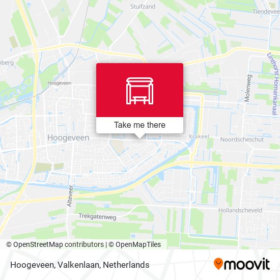 Hoogeveen, Valkenlaan map