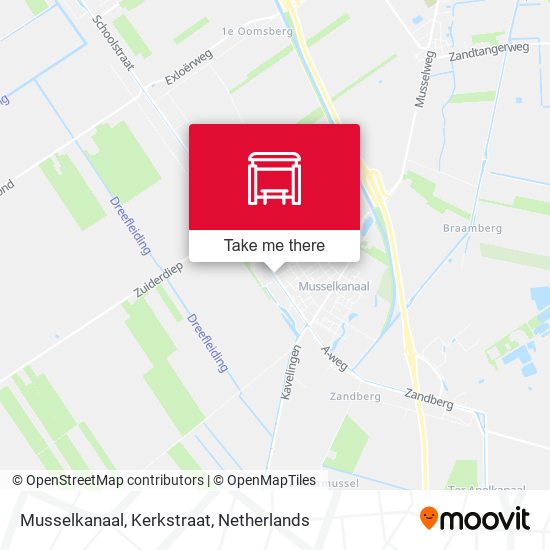 Musselkanaal, Kerkstraat map