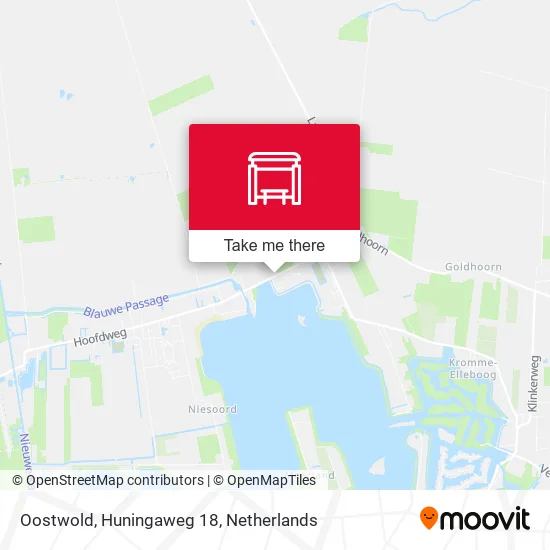 Oostwold, Huningaweg 18 map