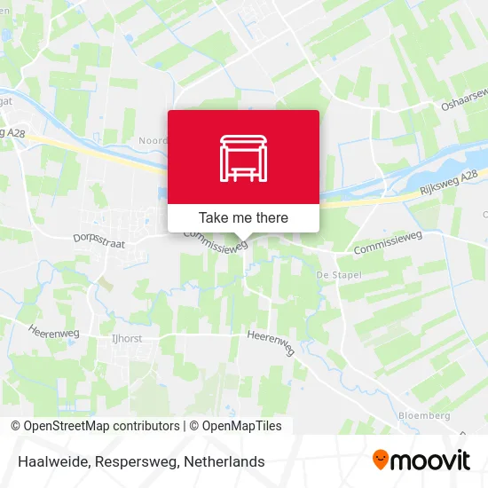 Haalweide, Respersweg Karte