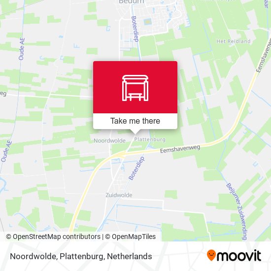 Noordwolde, Plattenburg map