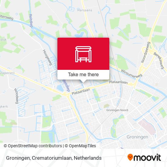 Groningen, Crematoriumlaan map