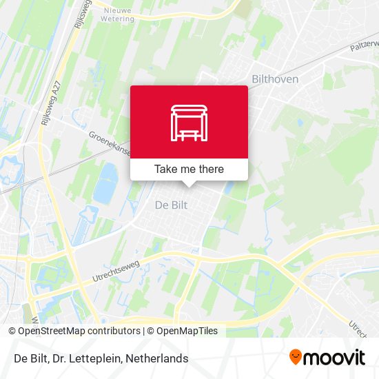 De Bilt, Dr. Letteplein map