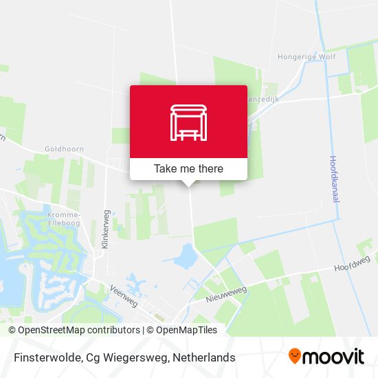 Finsterwolde, Cg Wiegersweg map