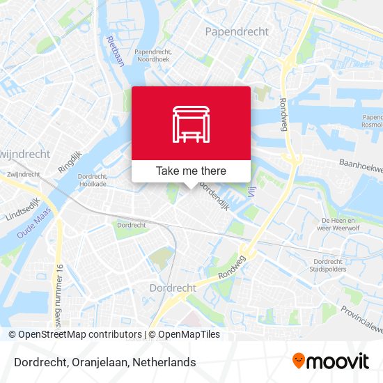 Dordrecht, Oranjelaan map