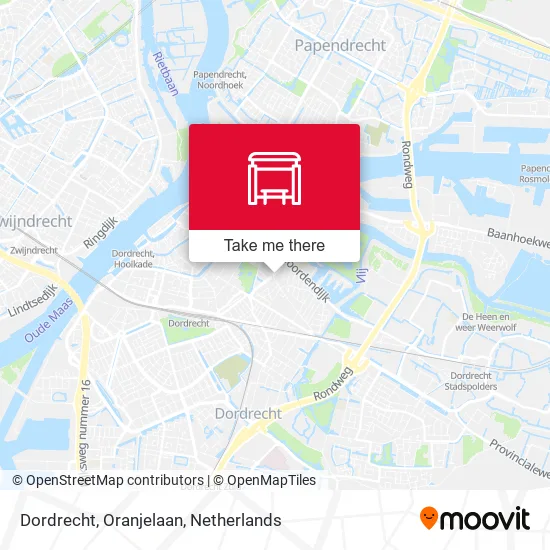Dordrecht, Oranjelaan map