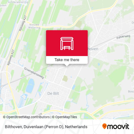 Bilthoven, Duivenlaan (Perron D) map