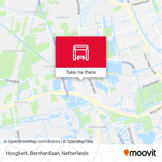 Hoogkerk, Bernhardlaan map