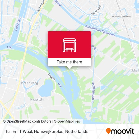 Tull En 'T Waal, Honswijkerplas map