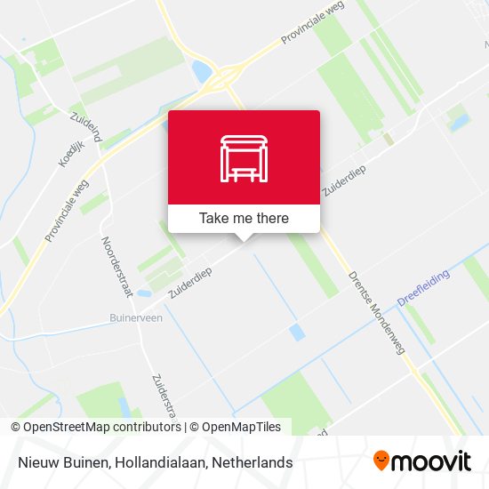 Nieuw Buinen, Hollandialaan map