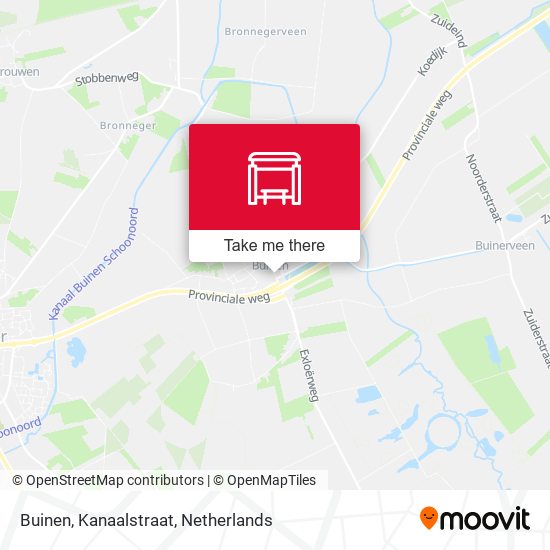 Buinen, Kanaalstraat map