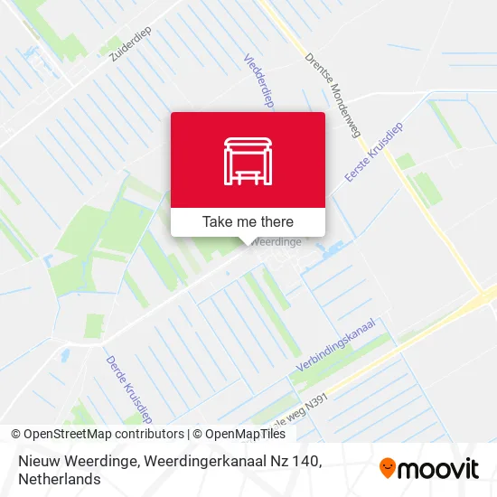 Nieuw Weerdinge, Weerdingerkanaal Nz 140 map