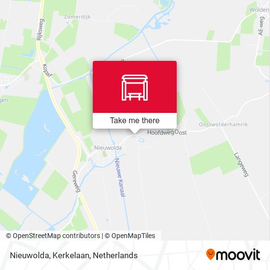 Nieuwolda, Kerkelaan map