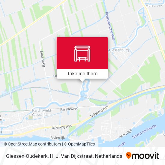 Giessen-Oudekerk, H. J. Van Dijkstraat map