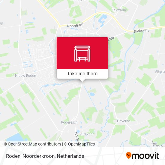 Roden, Noorderkroon Karte