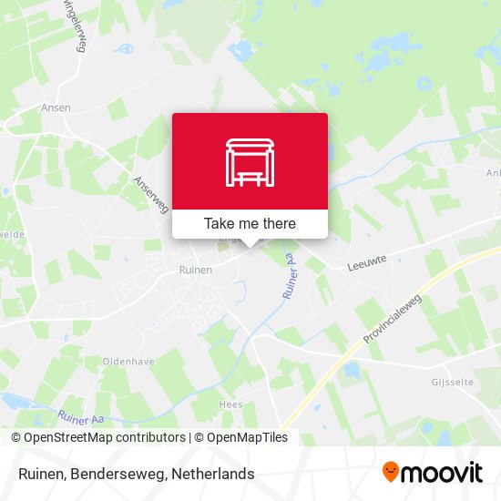 Ruinen, Benderseweg map