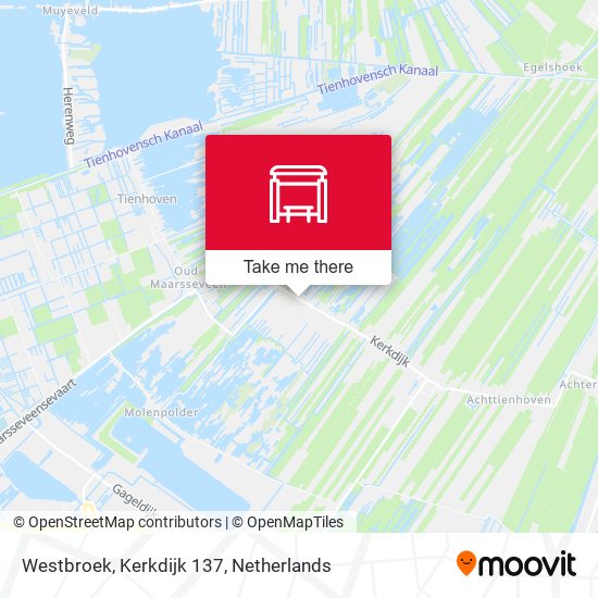 Westbroek, Kerkdijk 137 map