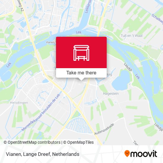 Vianen, Lange Dreef map