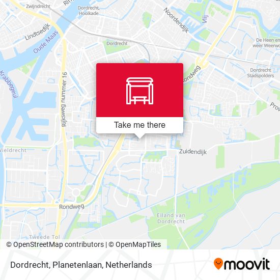 Dordrecht, Planetenlaan map