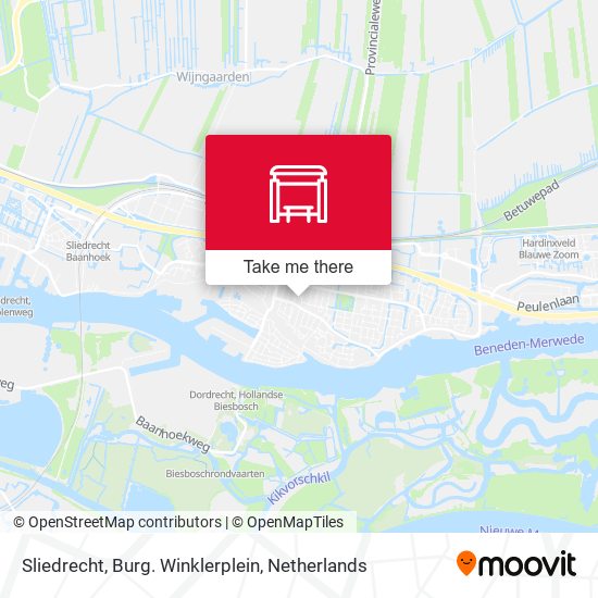 Sliedrecht, Burg. Winklerplein map
