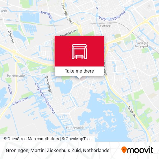 Groningen, Martini Ziekenhuis Zuid map