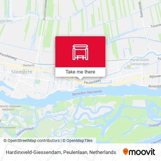 Hardinxveld-Giessendam, Peulenlaan map