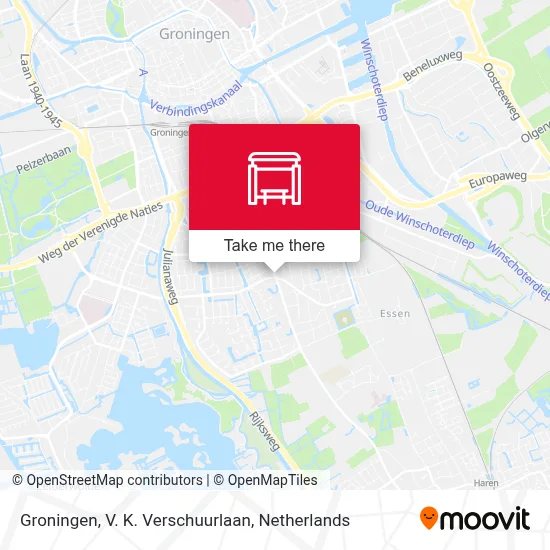 Groningen, V. K. Verschuurlaan map