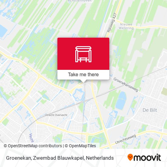 Groenekan, Zwembad Blauwkapel map