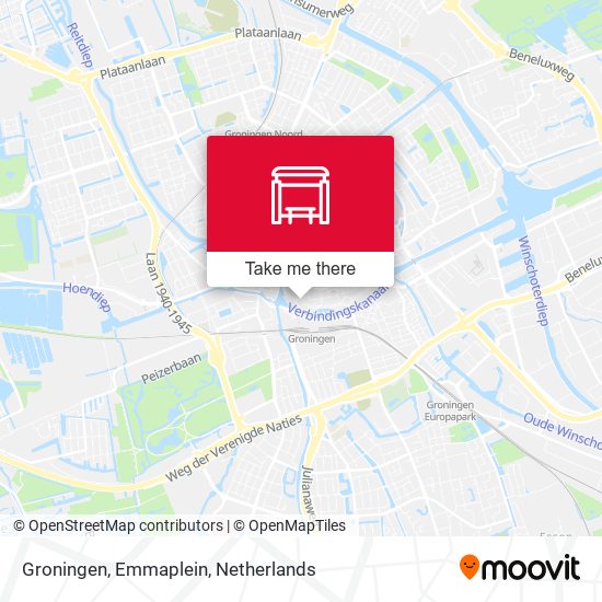 Groningen, Emmaplein map
