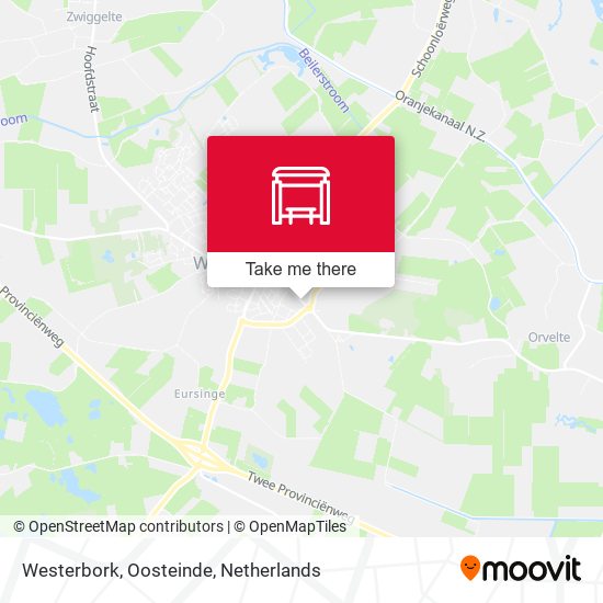 Westerbork, Oosteinde map