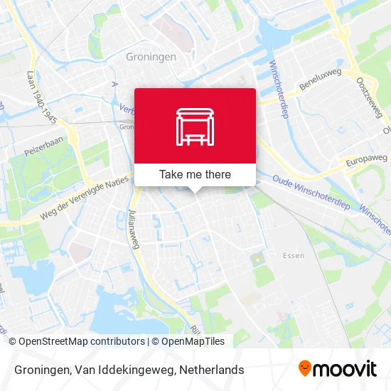 Groningen, Van Iddekingeweg map