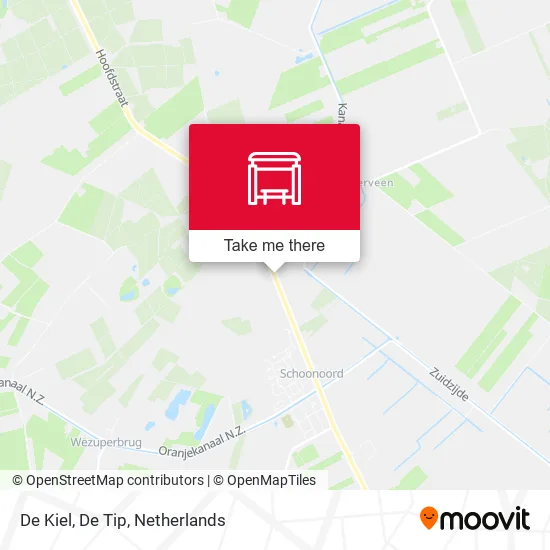 De Kiel, De Tip map