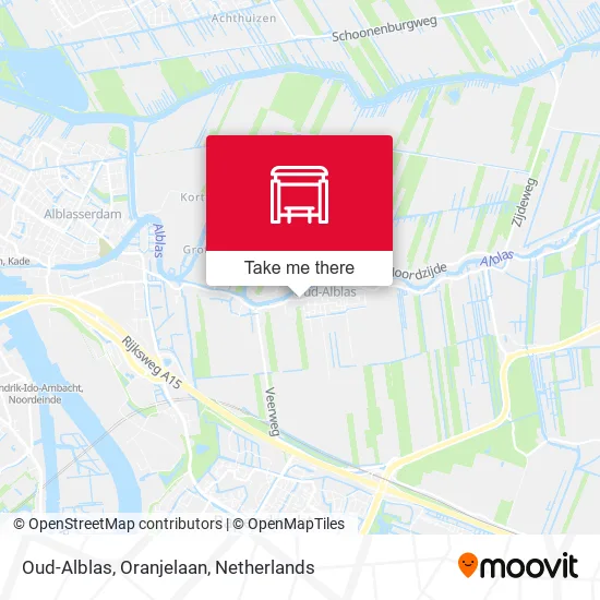 Oud-Alblas, Oranjelaan map